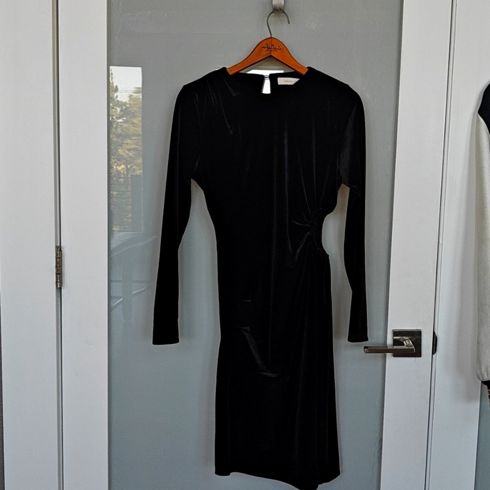 Bishop + Young Black Velvet Dress S